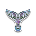 Folk Whale Tail Vinyl Sticker