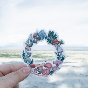 Mushroom Ring Vinyl Sticker