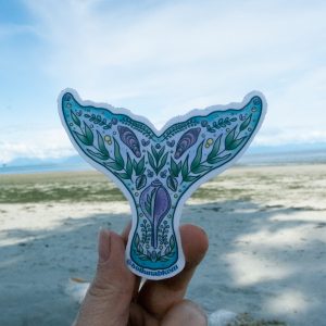 Nature Whale Tail Vinyl Sticker