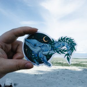 Galaxy Humpback Whale Vinyl Sticker