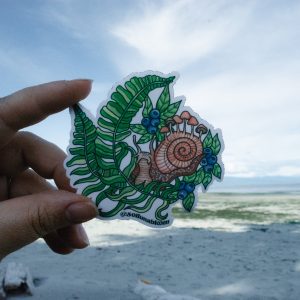 Botanical Snail Vinyl Sticker